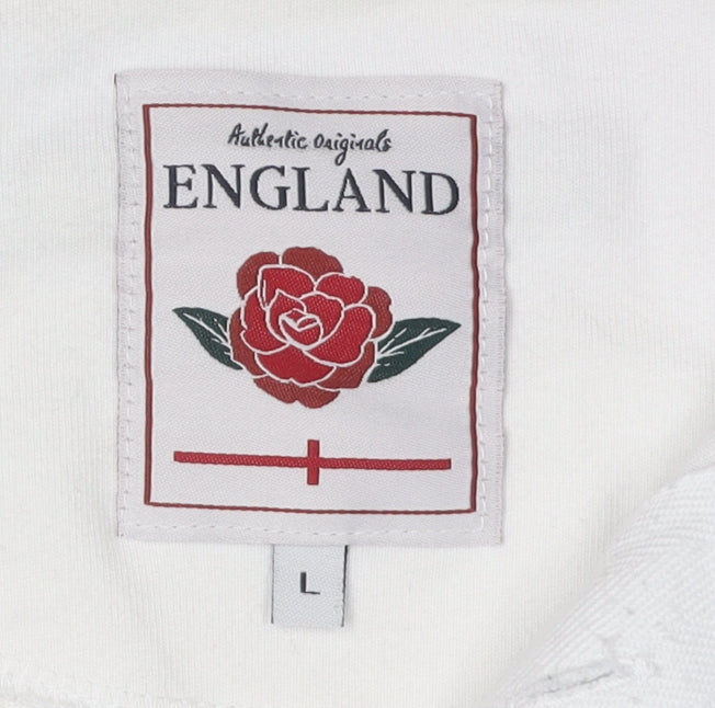 Authentic Originals Men's White Rugby Polo Shirt L