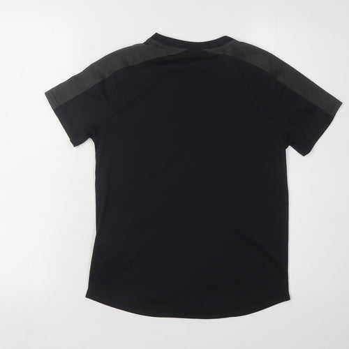 Under Armour Boys Black Gym T-Shirt L Relaxed Fit