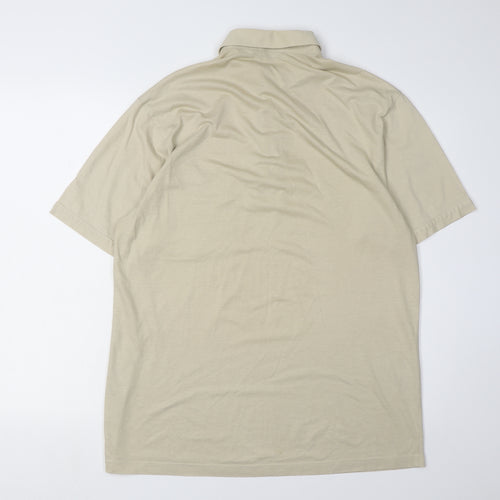 Sangan Men's Beige Polo Shirt in Large Size