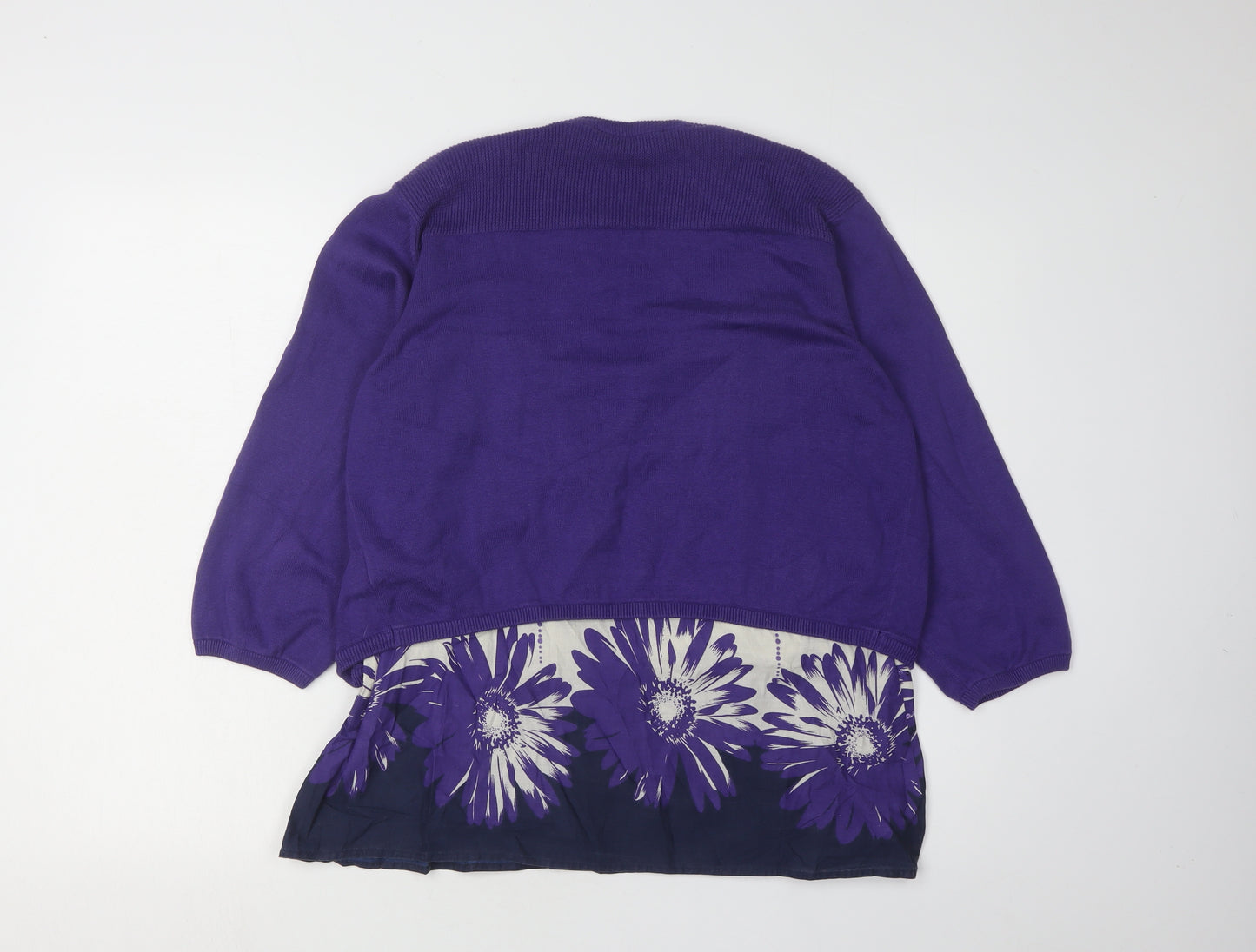 Debenhams Women's Purple Cardigan Size 16