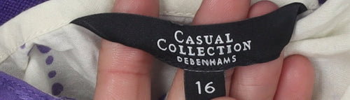 Debenhams Women's Purple Cardigan Size 16