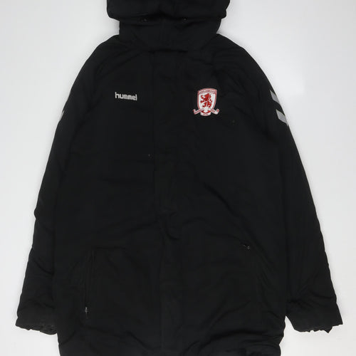 Hummel Men's Black Parka Jacket Medium Football
