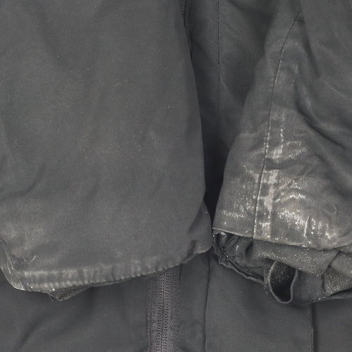 Hummel Men's Black Parka Jacket Medium Football