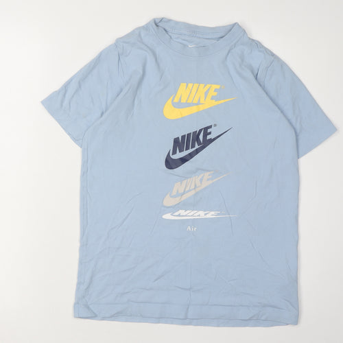Nike Boys Blue Graphic T-Shirt L Casual Sportswear