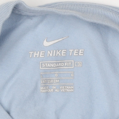 Nike Boys Blue Graphic T-Shirt L Casual Sportswear