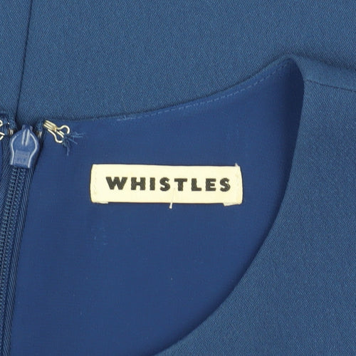 Whistles Women's Blue Short Shift Dress, Size 12