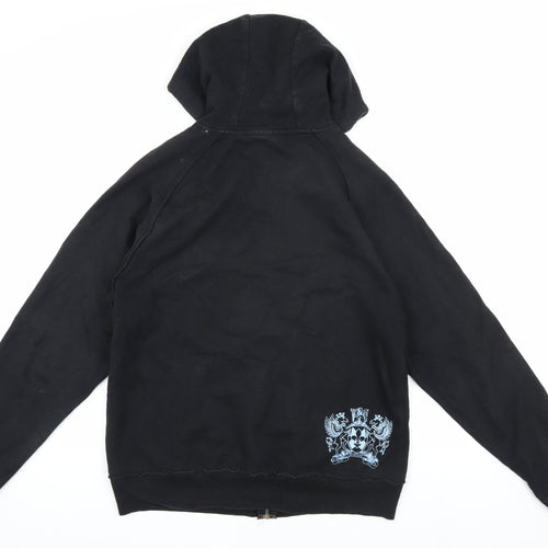 McKenzie Men's Black Hooded Jacket M Cotton Casual