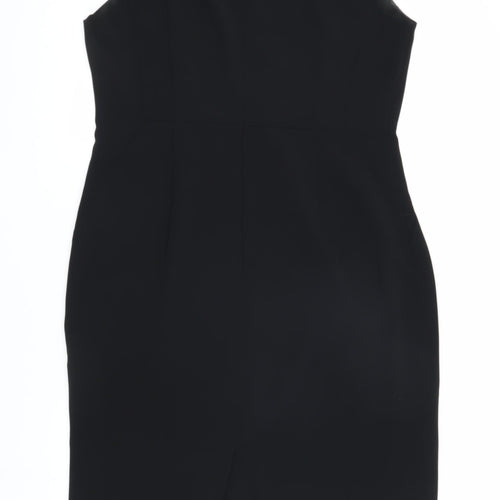 Hobbs Women's Black Beige Sheath Dress Size 16