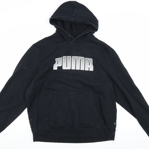 Puma Men's Black XL Pullover Hoodie with Logo