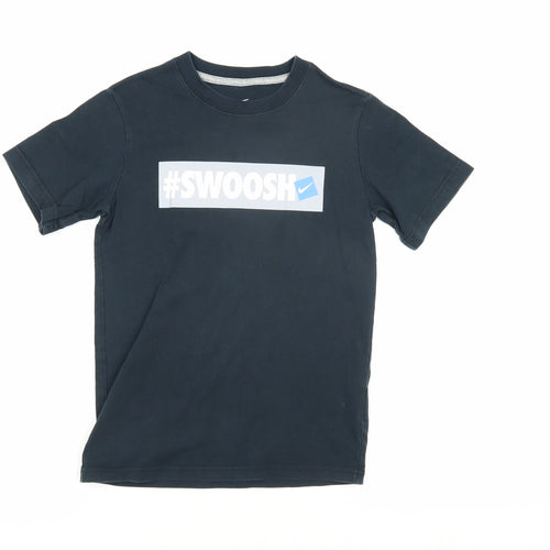 Nike Boys Black Graphic Print T-Shirt Size S