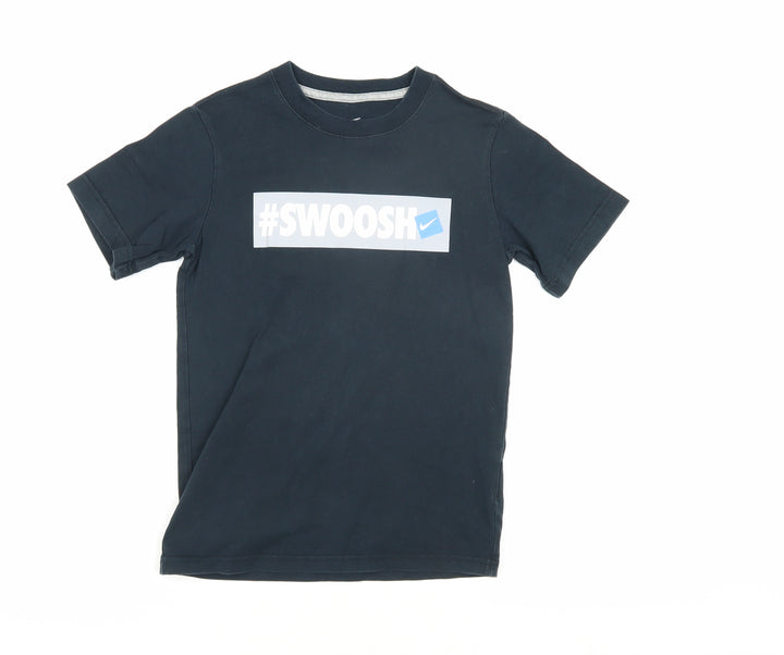 Nike Boys Black Graphic Print T-Shirt Size S