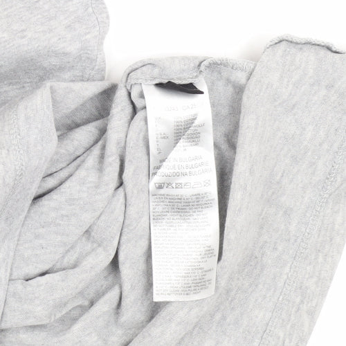 Diesel Men's Grey V-Neck Graphic Print T-Shirt XL