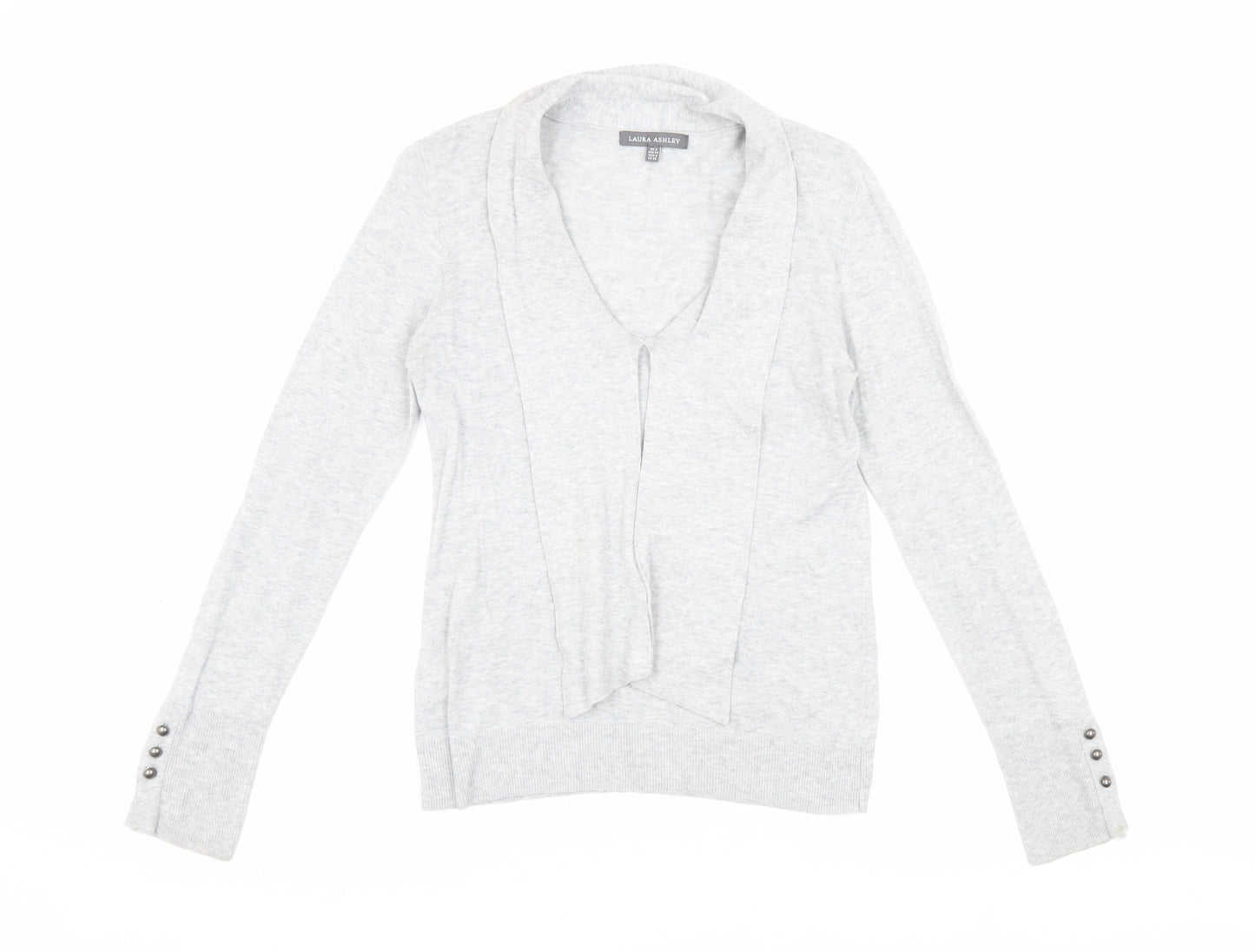 Laura Ashley Women's Grey Cardigan Size 8