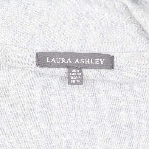 Laura Ashley Women's Grey Cardigan Size 8