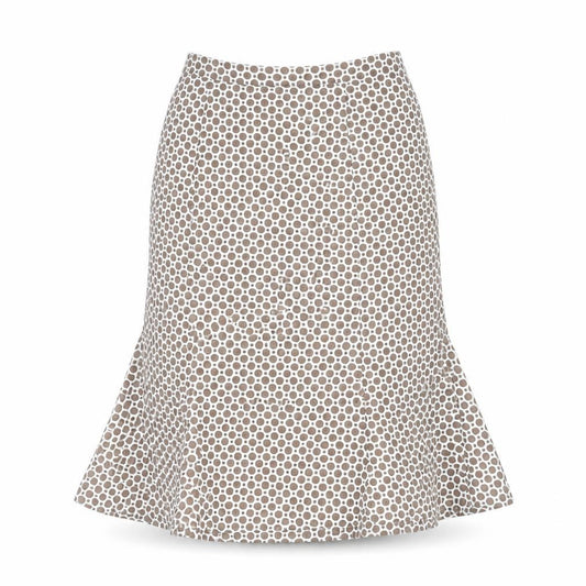 Front view of Eastex Women's Multicoloured Polka Dot Skirt, size 10