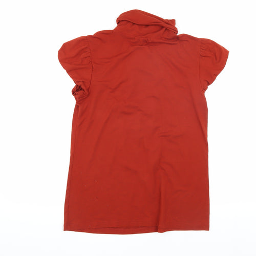 Banana Republic Women's Red Cowl Neck T-Shirt, M