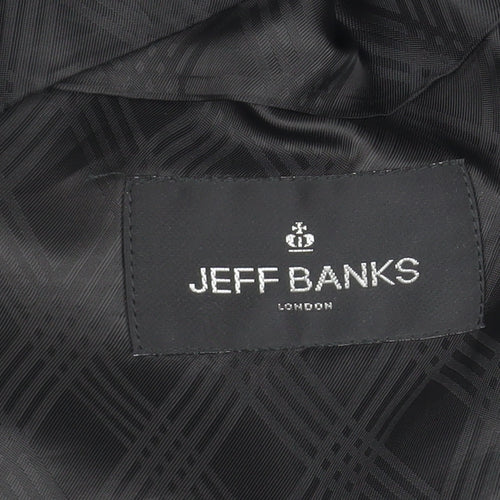 Jeff Banks Men's Grey Waistcoat 44 Regular Wool