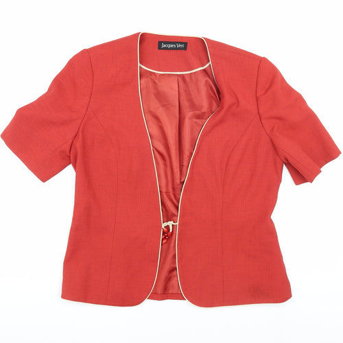 Jacques Vert Women's Red Blazer Size 12