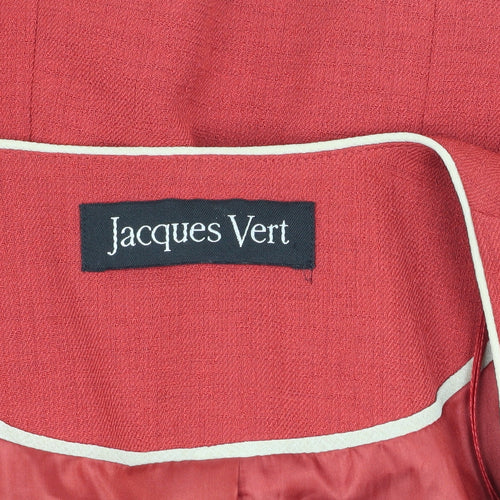 Jacques Vert Women's Red Blazer Size 12