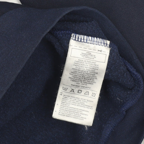 Adidas Unisex Blue Pullover Hoodie M Logo Classic