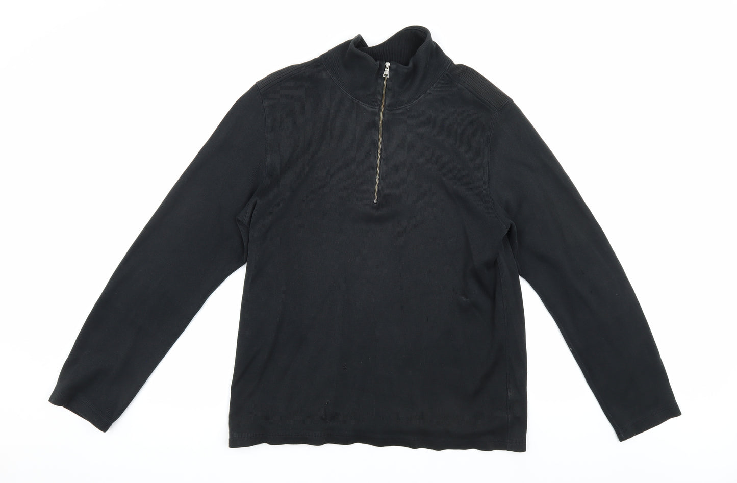 Banana Republic Men's Black M Lightweight 1/2 Zip Sweatshirt