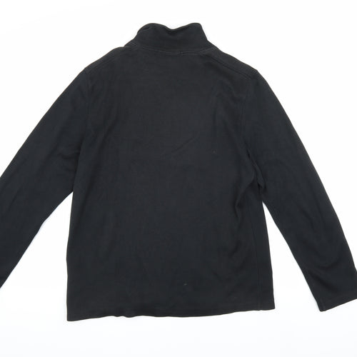 Banana Republic Men's Black M Lightweight 1/2 Zip Sweatshirt