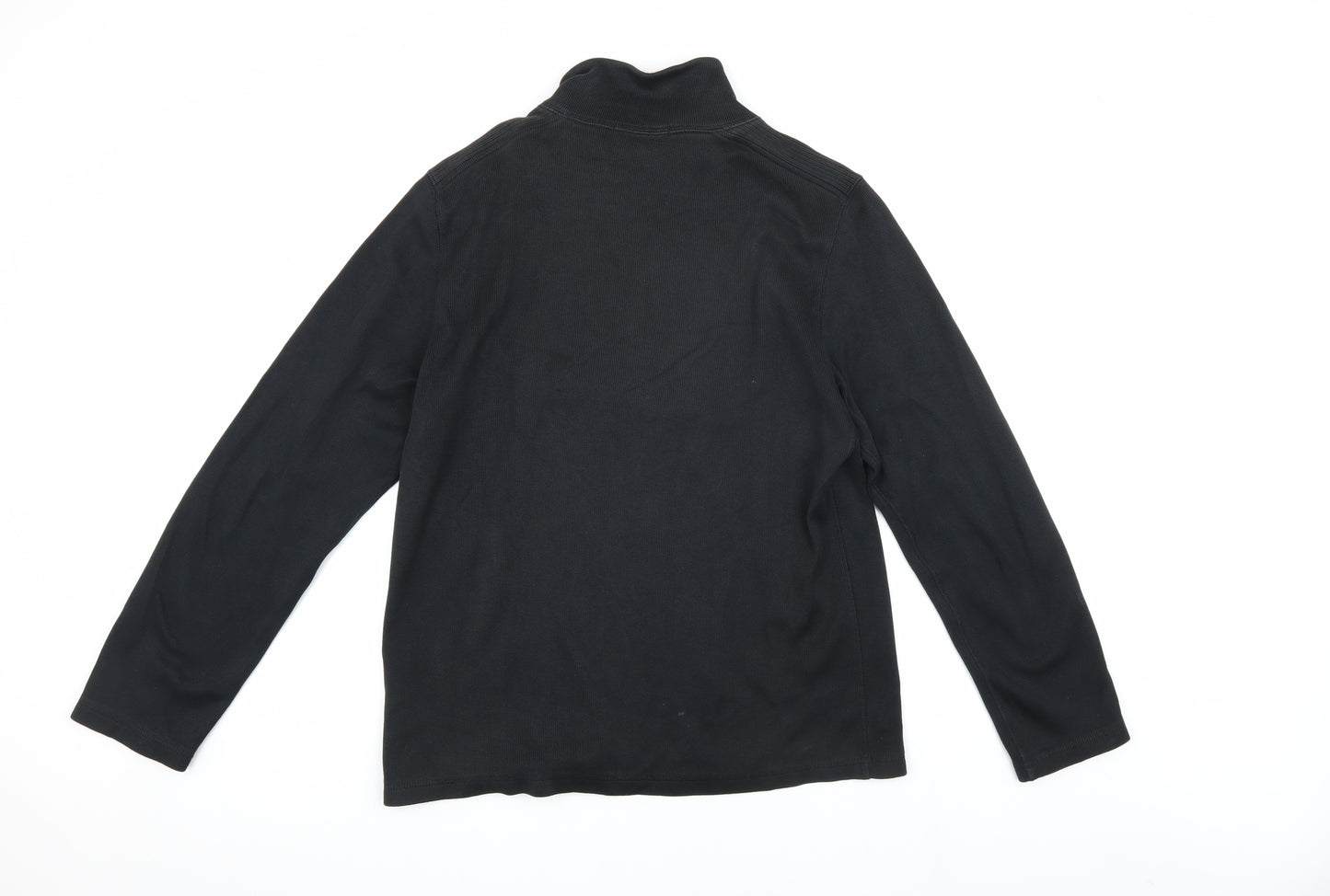 Banana Republic Men's Black M Lightweight 1/2 Zip Sweatshirt