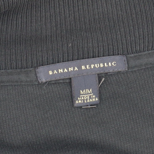 Banana Republic Men's Black M Lightweight 1/2 Zip Sweatshirt