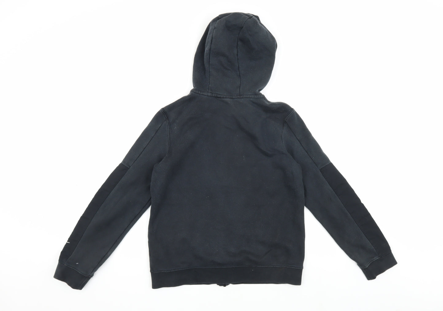 Nike Boys Black Hooded Basic Jacket Size L - Perfect for Autumn