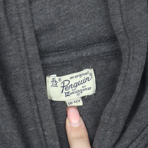 Original Penguin Boys Grey Pullover Hoodie, 10-11 Years