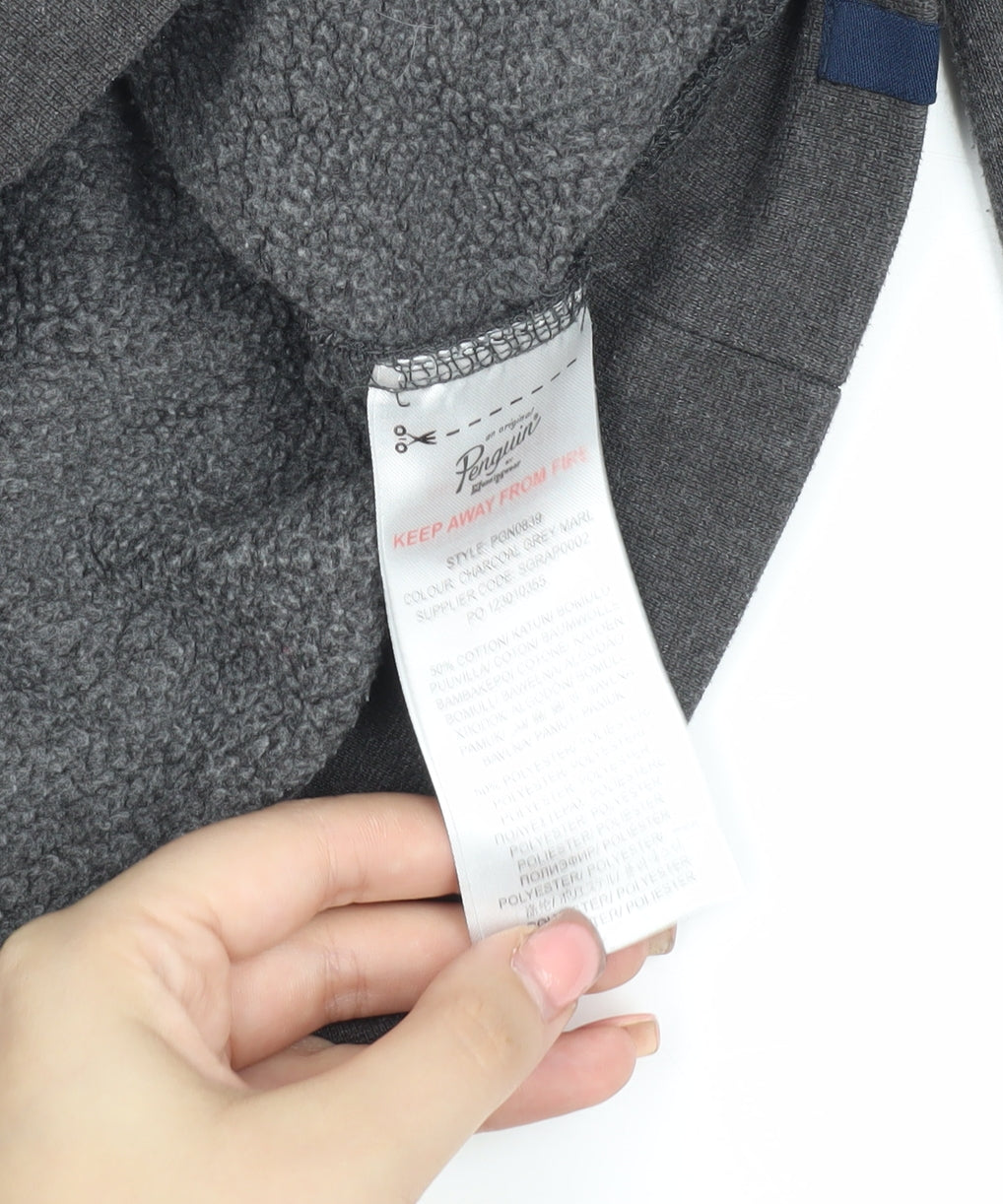 Original Penguin Boys Grey Pullover Hoodie, 10-11 Years