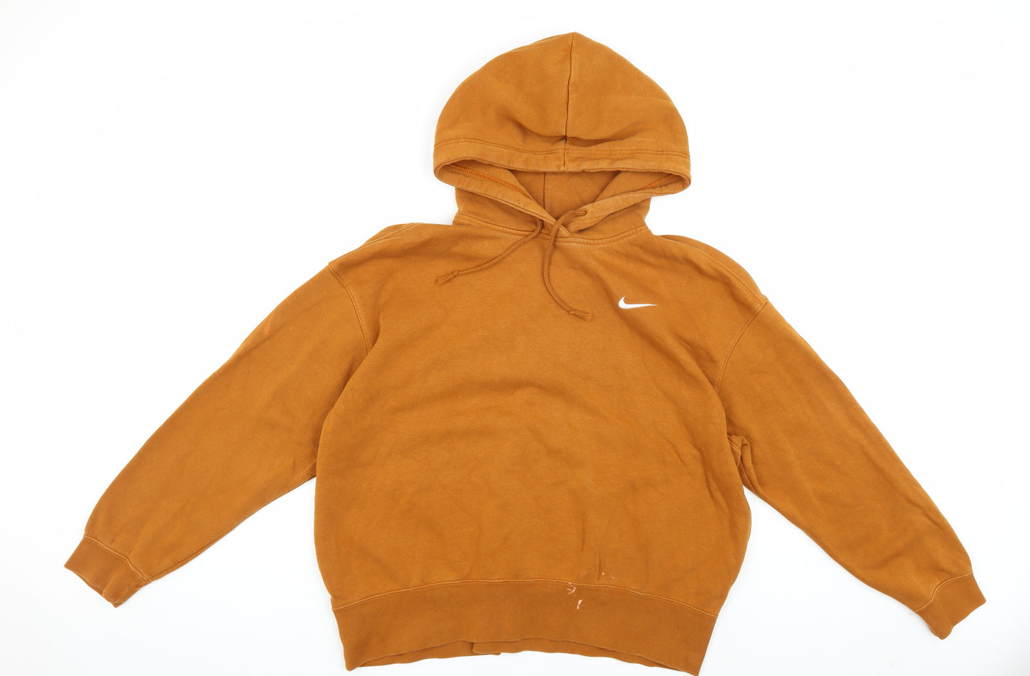 Nike Men's Brown Pullover Hoodie L with Logo