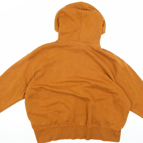 Nike Men's Brown Pullover Hoodie L with Logo