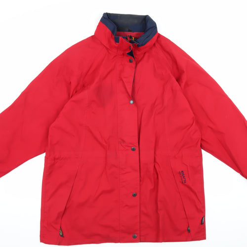 Regatta Women's Red Waterproof Rain Coat Size 14