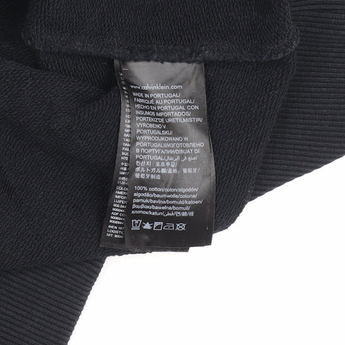 Calvin Klein Jeans Men's Black Medium Logo Sweatshirt
