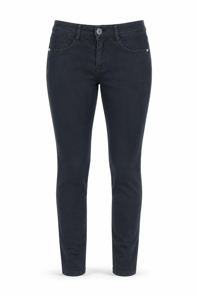 Front view of s.Oliver Women's Black Skinny Jeans, size 6