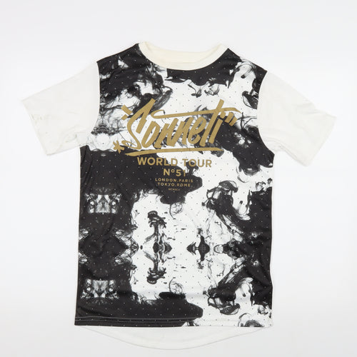 Sonneti Boys Black & White Graphic T-Shirt 12-13Y