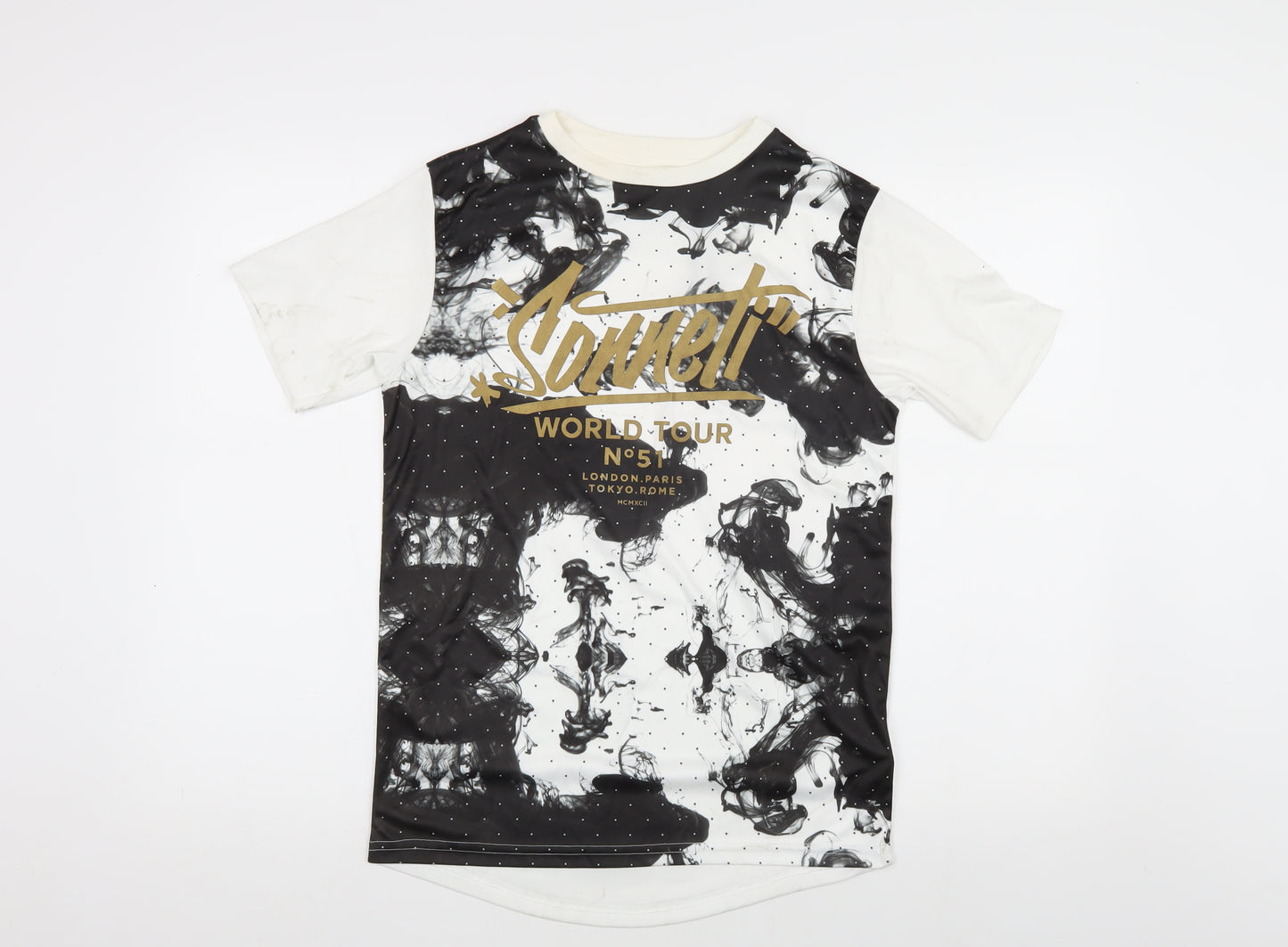 Sonneti Boys Black & White Graphic T-Shirt 12-13Y