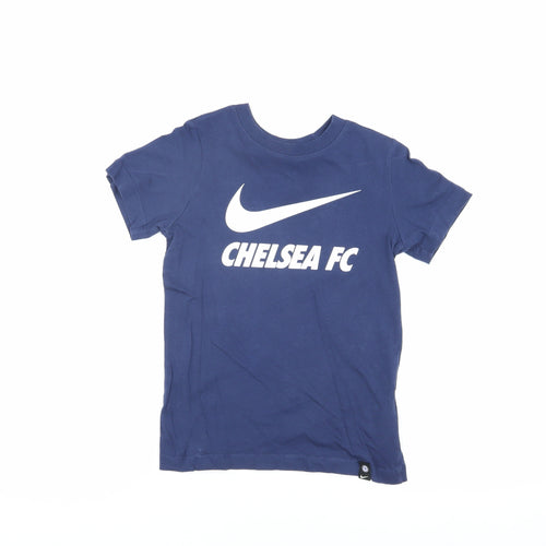 Nike Boys Blue Chelsea FC T-Shirt XS Short Sleeve Casual