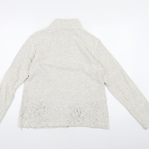 Mountain Warehouse Women’s Ivory Zip Sweatshirt Size 12
