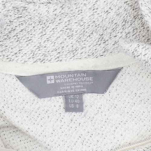 Mountain Warehouse Women’s Ivory Zip Sweatshirt Size 12