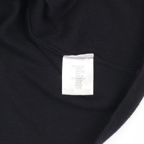 Elements Women's Black V-Neck Cardigan Size 18