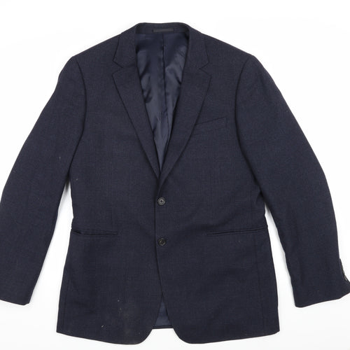 Jaeger Men's Blue Blazer, Size 42R, Classic Style