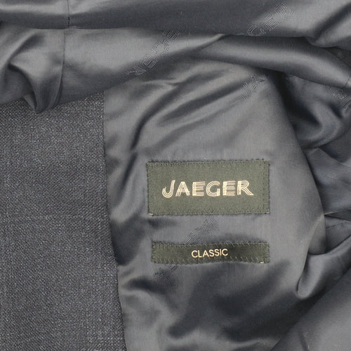 Jaeger Men's Blue Blazer, Size 42R, Classic Style