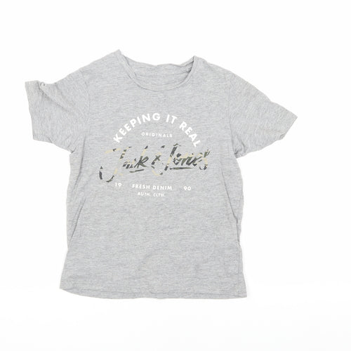 Jack & Jones Boys Grey Graphic T-Shirt 8 Years
