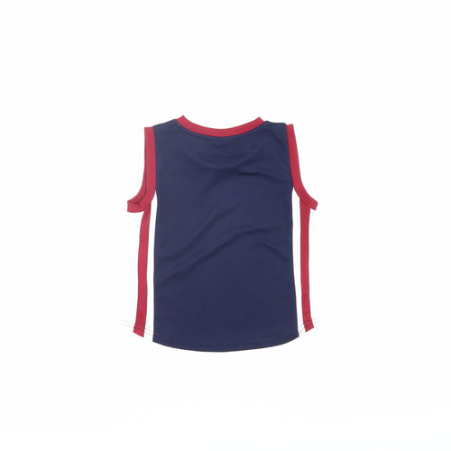 McKenzie Boys Blue Tank Top 2-3 Years Sleeveless Jersey