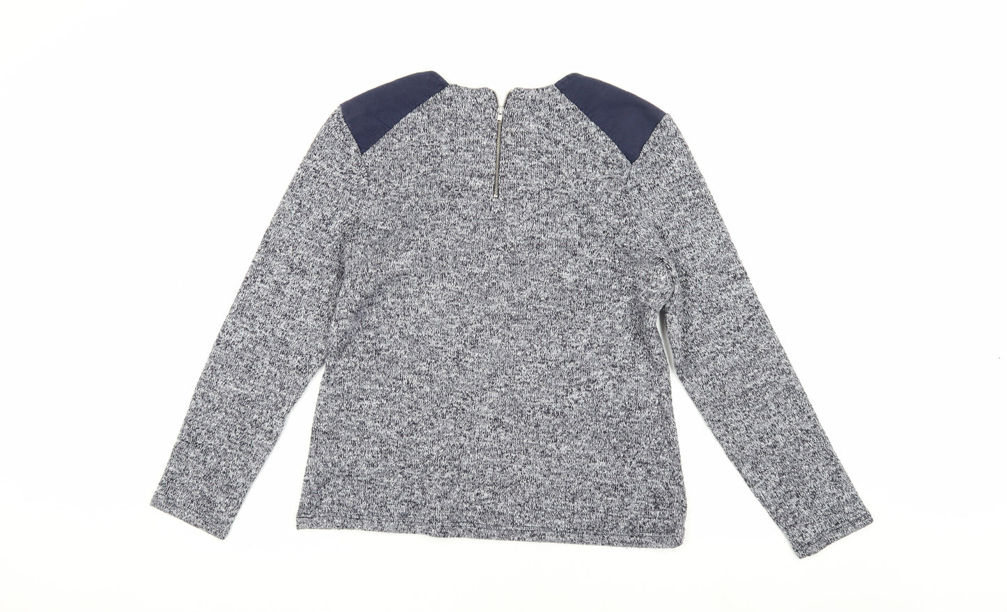 Whistles Women's Blue Knit Blouse, Size M