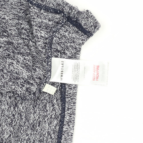 Whistles Women's Blue Knit Blouse, Size M