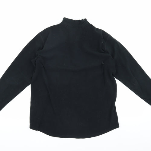 Rohan Unisex Kids Black Sweatshirt L Full Zip Moisture Wicking