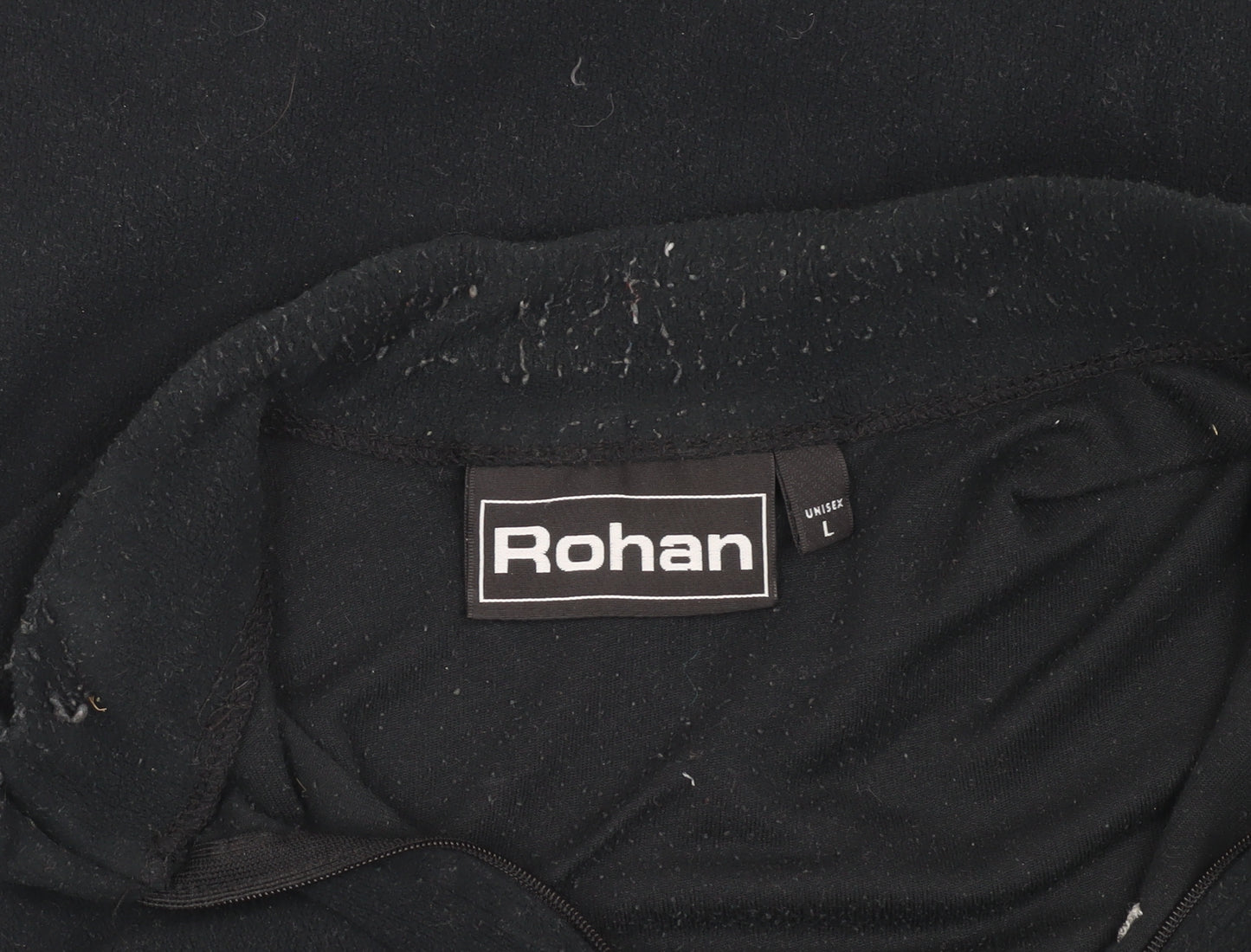 Rohan Unisex Kids Black Sweatshirt L Full Zip Moisture Wicking